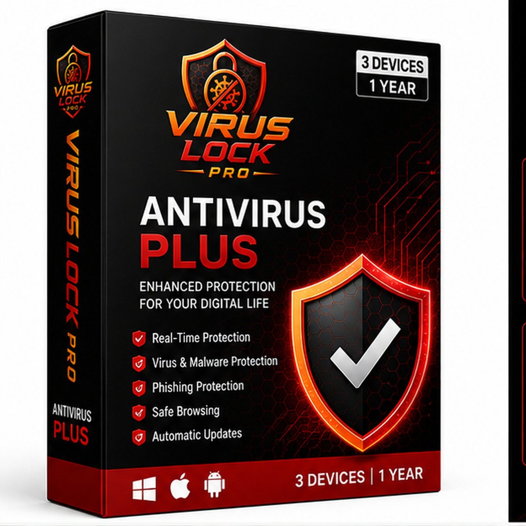 VIRUS LOCK PRO Antivirus Plus (3 Devices / 1 Year)