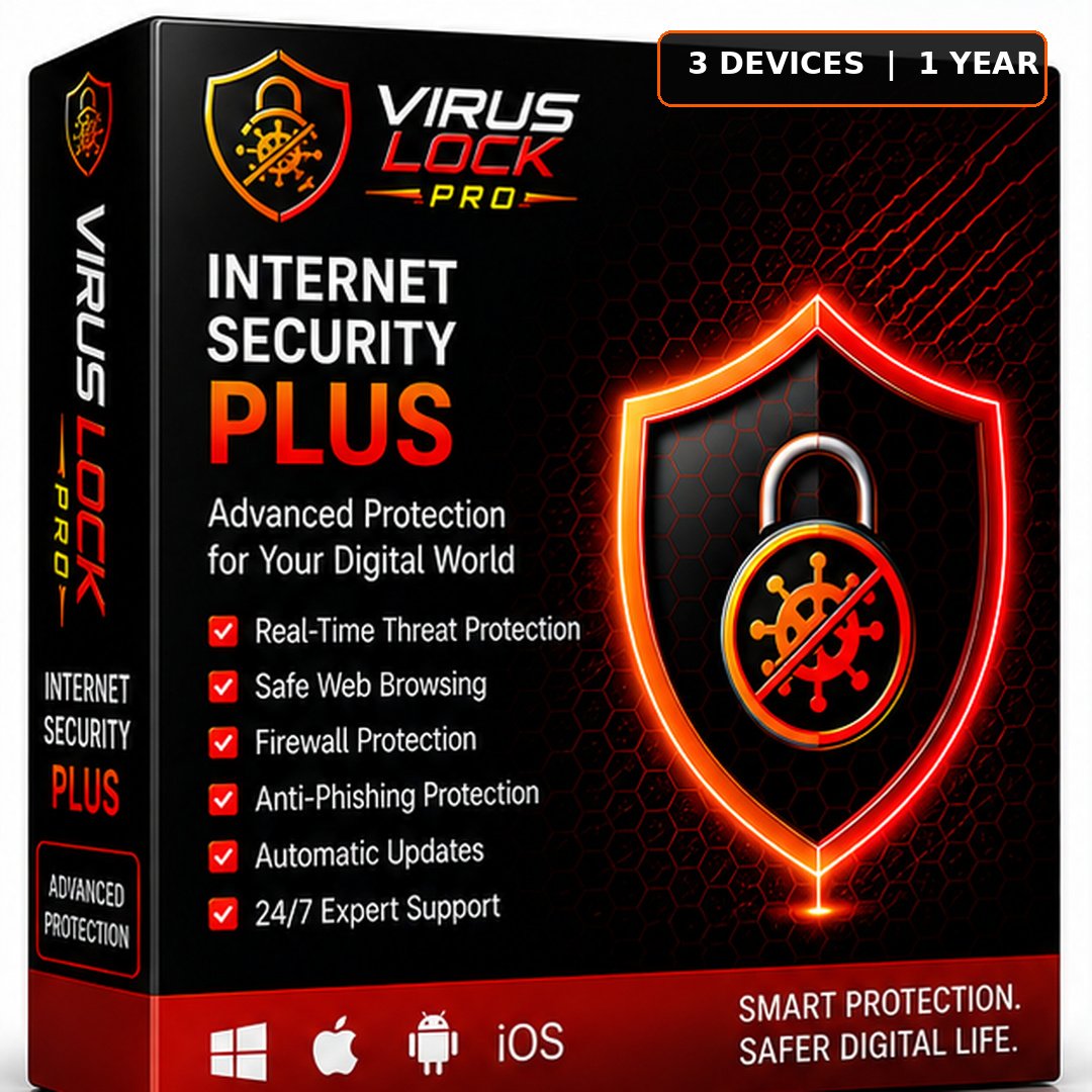 VIRUS LOCK PRO Internet Security Plus (3 Devices / 1 Year)